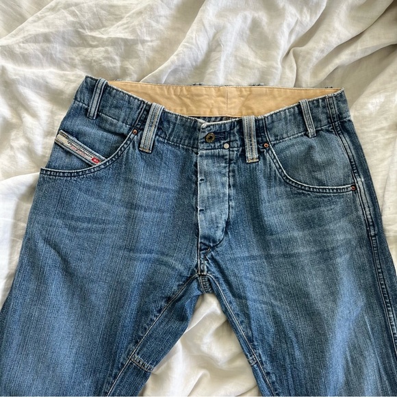 Vintage Y2K Diesel Wide Leg Flare Denim Jeans 2000s - Picture 2 of 8